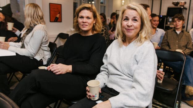 Vimmelbilder från höstens första casefrukost