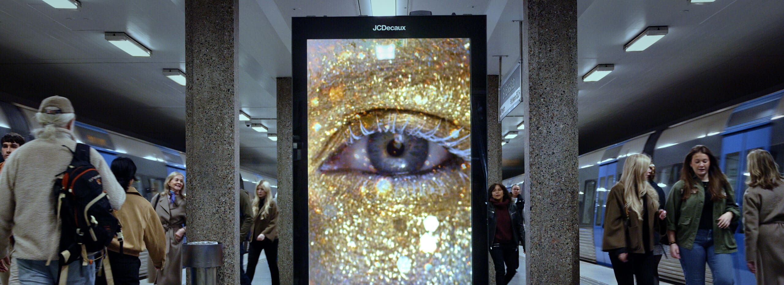 Digital reklam tunnelbana JCDecaux Metro